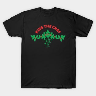 KISS THE CHEF - Mistletoe - Christmas T-Shirt